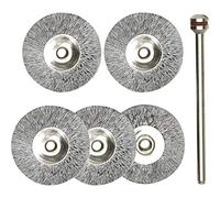 PROXXON 2228952 - Juego cepillos rueda acero 22 mm (5 u)