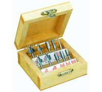 PROXXON 2229020 - Set 10 frese per mp 400, argentato