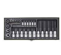 Proxxon Set di chiavi a bussola ZollTX pollici, 1/4" + 1/2", 29pz. Quantità:1