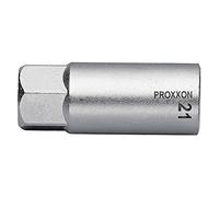 PROXXON 1,27 cm, Chiave a bussola da 1/2" per candele, 21 mm, Argento