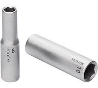 PROXXON 23772 2223772-Vaso Largo Hex 1/4" 7 mm, Nero