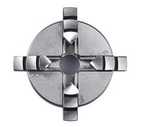 Proxxon 24158 - Mandrino girevole a 4 ganasce centrico, eccitante per tornitura fine FD 150/E, campo di serraggio ganasce invertite interne Ø1-20 mm, esterno Ø 20-50 mm