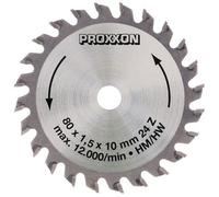 Proxxon 28 734 - Lama circolare in carburo di tungsteno Ø80 mm 24T