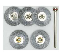 PROXXON 2228952 - Juego cepillos rueda acero 22 mm (5 u)