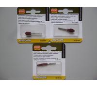 Proxxon Fresa raspa Aghi di metallo carburo di tungsteno 3 Pz 29060 29062 29064