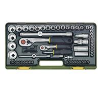 PROXXON 23286 - Set di chiavi a bussola, multi, 1/2'' + 1/4'', 65 pezzi