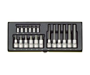 Proxxon Industriale 23100 Speciale Set Per Presa Viti (0.6cm & 1.3cm) - 18 Pezzi