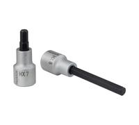 PROXXON 23487 2223487-Vaso 1/2"+ Punta Allen 10 mm l/100, Nero