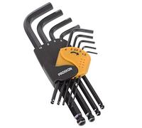 Proxxon Serie di 9 chiavi a brugola per viti ad esagono interno (HX), da 1,5 a 10 mm