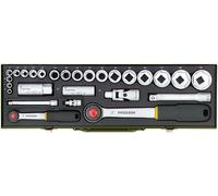 PROXXON Set di chiavi a bussola da 1/4" e da 1/2" Set da 27 pz. 23020
