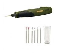 Proxxon Set di Incisione a Batteria GG/A, Utensile Rotante Cordless, con Accessori e Bicchiere di Prova, 28640