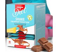 Prozis Diet Shake for Weight Reduction 10 bustiine x 20 gr - bevanda proteica senza zuccheri per dieta ipocalorica (cioccolato)