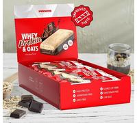 Prozis Whey Protein & Oats 12 x 80 gr - barrette proteiche a base di avena e proteine, gusti a scelta (12 barrette, meringa al limone)
