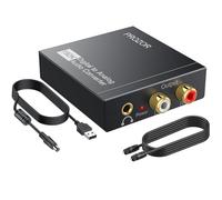 PROZOR 192Khz DAC Convertitore Audio Digitale ad Analogico con Cavo Ottico Adattatore Digitale SPDIF Toslink Coassiale ad Analogico Stereo Audio L/R per PS3 PS4 HD DVD Blu-ray Sky HD Home Cinema
