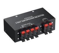 PROZOR Commutatore Altoparlanti 2 Zone Switch Passivo 150W RMS 2-Zone Speaker Switch Box Passivo Compatibile 4-16Ω Senza Alimentazione Selettore Amplificatore Doppio Per Casa/Ufficio