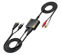 PROZOR eARC/ARC Audio Extractor HDMI a 3,5mm per TV HDTV, Adattatore ARC Audio Converter PCM Stereo, Collegamento Cuffie, Amplificatore, Altoparlanti Attivi
