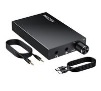 PROZOR HiFi Amplificatore per Cuffie da 16-300Ω Portatile, con Interruttore Gain, Amplificatore per Cuffie da 3,5 mm Ricaricabile USB-C AMP Design in Alluminio Compatibile con Smartphone, PC, MP3/4