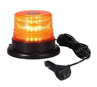 PROZOR Lampeggiante LED Arancione 40 LED 7 Modalità Luce Stroboscopica Impermeabile con 5m Cavo Alimentazione Base Magnetica Lampeggiante Auto per Camion Trattore 12/24V