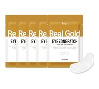 PRRETI Real Gold Eye Zone Patch 30 fogli x 5 confezioni Maschera Occhi Nutrie...