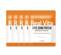 PRRETI Real Vita Eye Zone Patch 30 fogli x 5 confezioni patch occhi maschere ...
