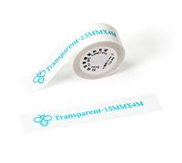 PRT Qutie Carattere Ciano Etichette Adesive, 15mm Impermeabile DIY Personalizzate Carta per Stampante, Scuola, Casa, 4 m/Rotolo (Serie a Colori)