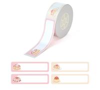 PRT Qutie Feste Di Fragola Etichette Adesive Termiche, 14 mm x 60 mm x 110 foto, impermeabili, compatibili con stampanti Qutie, adatte per stampare codici a barre, nome, data, prezzo