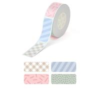 PRT Qutie Label Maker GapTape, etichette autoadesive impermeabili fai da te, 12 mm x 30 mm x 210 pezzi, compatibili con stampanti per etichette Qutie, adatte per nome, prezzo, classificazione di