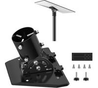 PRUBOVI Adattatore Palo Nero per Starlink Gen 3 Standard 4/4X/Enterprise, in Alluminio, per Pali da 2,5 a 5,2 cm, Supporto Antenna per Tetto, Parete, Camper