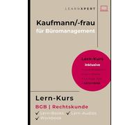 Prüfungsvorbereitung Kaufmann/Kauffrau für Büromanagement ➡️Lern-Kurs (digital): ✔️Online-Kurs + Workbook ✔️Zur Ausbildungs- & Prüfungsvorbereitung ... ✔️ 24/7 Email-Support bei Fragen