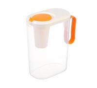 Prugnale Jug - 2L trasparente, resistente al calore, distributore di bevande con manico | Bollitore ad acqua fredda di grande capacità, contenitore per bevande estive | da tè al ghiaccio per fe