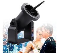 PRUJOY Macchina per la Neve Professionale silenziosa 2000W Macchina per Fiocchi di Neve Colorati con DMX/Telecomando, Macchina per la Neve a LED DMX/Telecomando