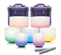 PruMan Set di Campane Tibetane in Cristallo da 6-12 Pollici, Suoni Calmanti E Curativi, for Meditazione Yoga Zen, Bilanciamento del Chakra del Corpo, Regolazione Emotiva (Size : 440hz)