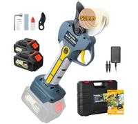 Prunarbo Forbici Elettriche a Batteria 50MM - Motore Brushless, 2 Batterie 4000mAh, Display LCD - Attrezzi da Giardino Compatibili con Makita 18V Batterie (Modello PR-E50)