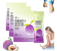 Prune Lotus Leaf Juice, Prune Juice Organic, Prunus Lotus Leaf Juice Solid Drink Jelly Dietary Fiber Prunus Juice (3 PCS)