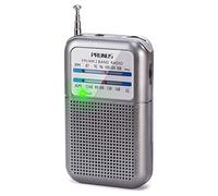 PRUNUS DEGEN-333 Mini Radio Portatile FM/AM(MW),Radiolina Tascabile, Eccellente Ricezione, Manopola di Sintonizzazione con l’Indicatore di Segnale. Supporta Batterie Sostituibili (AAA)