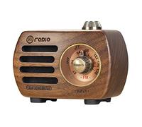 PRUNUS J-818 Radio Classica Vintage Retro Legno FM SD MP3 Bluetooth Transistor Radio Ricaricabile..