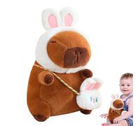 Pruojhw Animali in Peluche per | con Borsa a Tracolla Mini Staccabile | Peluche Capybara Realistico - per Ragazze Ragazzi Sorelle Adolescenti Divano Ufficio Seggiolino Auto