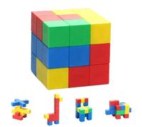 Pruojhw Blocchi Magnetici per,Sviluppa La Logica Spaziale | Giocattolo di apprendimento precoce per Ragazzi e Ragazze,Regalo per Compleanno e Natale 3 4 5 6 7 8