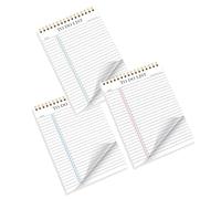 Pruojhw Blocco Note Checklist - 3 Taccuini A5 Senza Data | Agenda Giornaliera Portatile - per Studenti Insegnanti Project Manager Casalinghe Scrittori Consulenti