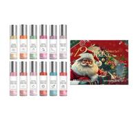 Pruojhw Calendario dell'Avvento - Profumo di Natale, prodotti per la cura della bellezza - Calendario con note profumate naturali, per uso quotidiano, appuntamento, notte, matrimonio, compleanno