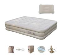 Pruojhw Camp Sleeping Pad, Materasso da Campeggio Gonfiabile | Mattress di Campeggio a Doppio letto addensato alle stelle - Tappeto di Lusso con Pompa integrata per esterno e Viaggi