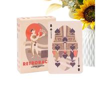 Pruojhw Carte 'Oracolo Per Principianti | Gioco Da Tavolo In Stile Retrò Con Motivi Artistici,Mazzo da 54 Carte da Gioco in Stile Retrò | Per Donne, Uomini, Giovani, Amici, Principianti, per