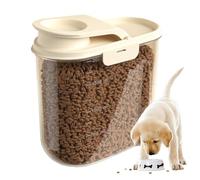 Pruojhw Contenitore per alimenti per animali domestici, 2 litri, grande, ermetico, trasparente, resistente all'umidità, farina di soia, riso e cereali, per cucina, garage