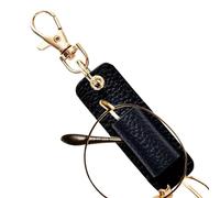 Pruojhw Cordino con clip portapenne, clip portapenne per cordino da collo - Portapenne per appunti da collo - Portapenne antismarrimento per badge, portapenne in pelle per penne, penne, pennarelli