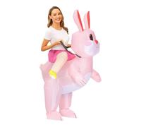 Pruojhw Costume Da Coniglio Pasquale Costume Gonfiabile Da Cavalcare | Vestito Da Coniglio Gonfiabile Per Feste Per Bambini Ragazzi Feste Cosplay Raduni Performance Sul Palco Halloween Pasqua