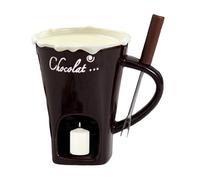 Pruojhw Fondue | Scaldafonduta in Ceramica Portatile,con Set di Tazze da Fonduta con Forchette - per Intingere Burro Dessert Bevanda Cena Matrimonio Festa Compleanno Festival