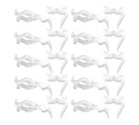 Pruojhw Gancio Per Luci Natalizie - 10 Pezzi Ganci per Luci LED Natalizie,Supporto Lampada Resistente Agli Agenti Atmosferici Per Decorazione Casa Albero Grondaie Recinti Patio Deck Rivestimenti