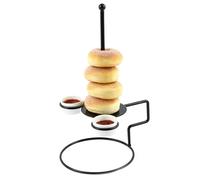 Pruojhw Griglia per affumicatore, griglia per Pollo per affumicatore - Griglia per Grigliare Pollo Intero,Supporto per in Acciaio Inossidabile per con Tazze per Salsa, griglia per