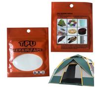 Pruojhw Kit Toppe per tettuccio, Kit di Riparazione Toppe gonfiabili | Kit di autoadesive Impermeabili da 10 Pezzi - di Riparazione Portatile per ombrelli, Tende, Kit Resistente