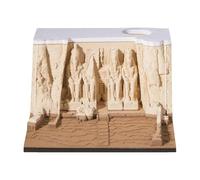 Pruojhw Memo Pads Scultura d'arte di carta, Blocco note a,Temple Lacring-Away Notepad | Pad di memoria appiccicoso artigianale intagliato di carta con coperchio del supporto per penna